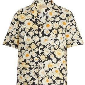 Burberry Black & Cream Short Sleeved Shirt